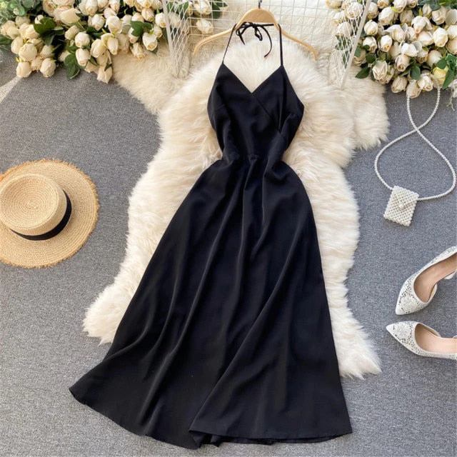 Women Sexy Satin Evening Dress Summer Off Shoulder High Waist Party Long Dresses Female Elegant Beach Robe Vestidos - Deanwangkt