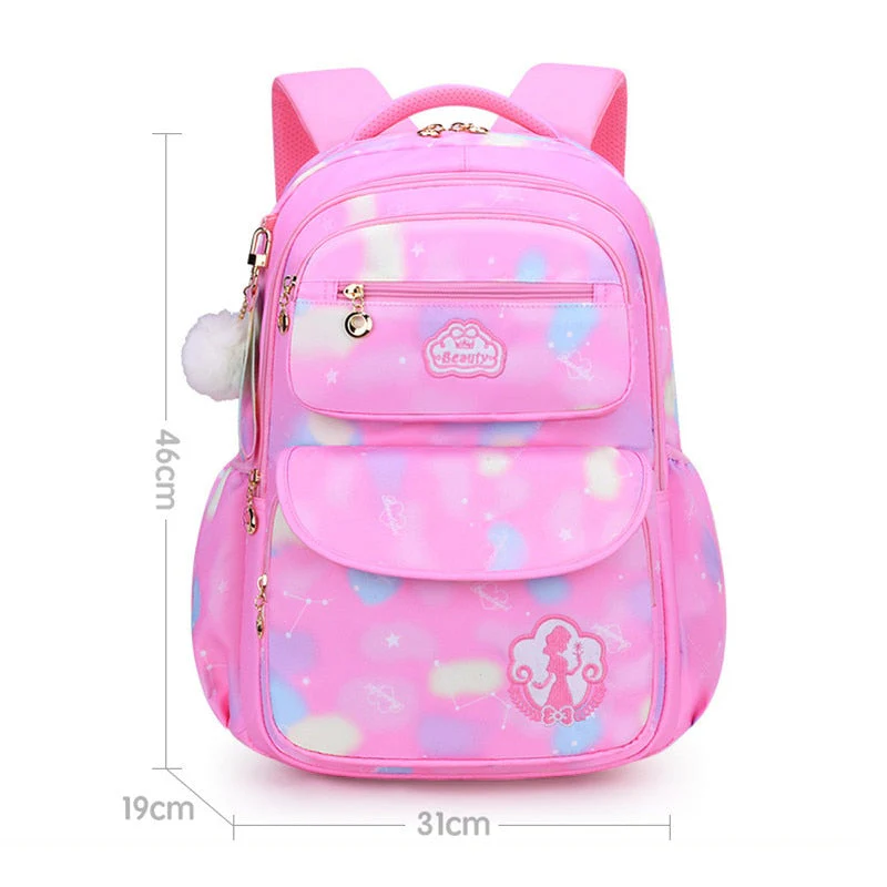 deanwangkt Cute Girls School Bags Children Primary School Backpack satchel kids book bag Princess Schoolbag Mochila Infantil 2 szies - Deanwangkt