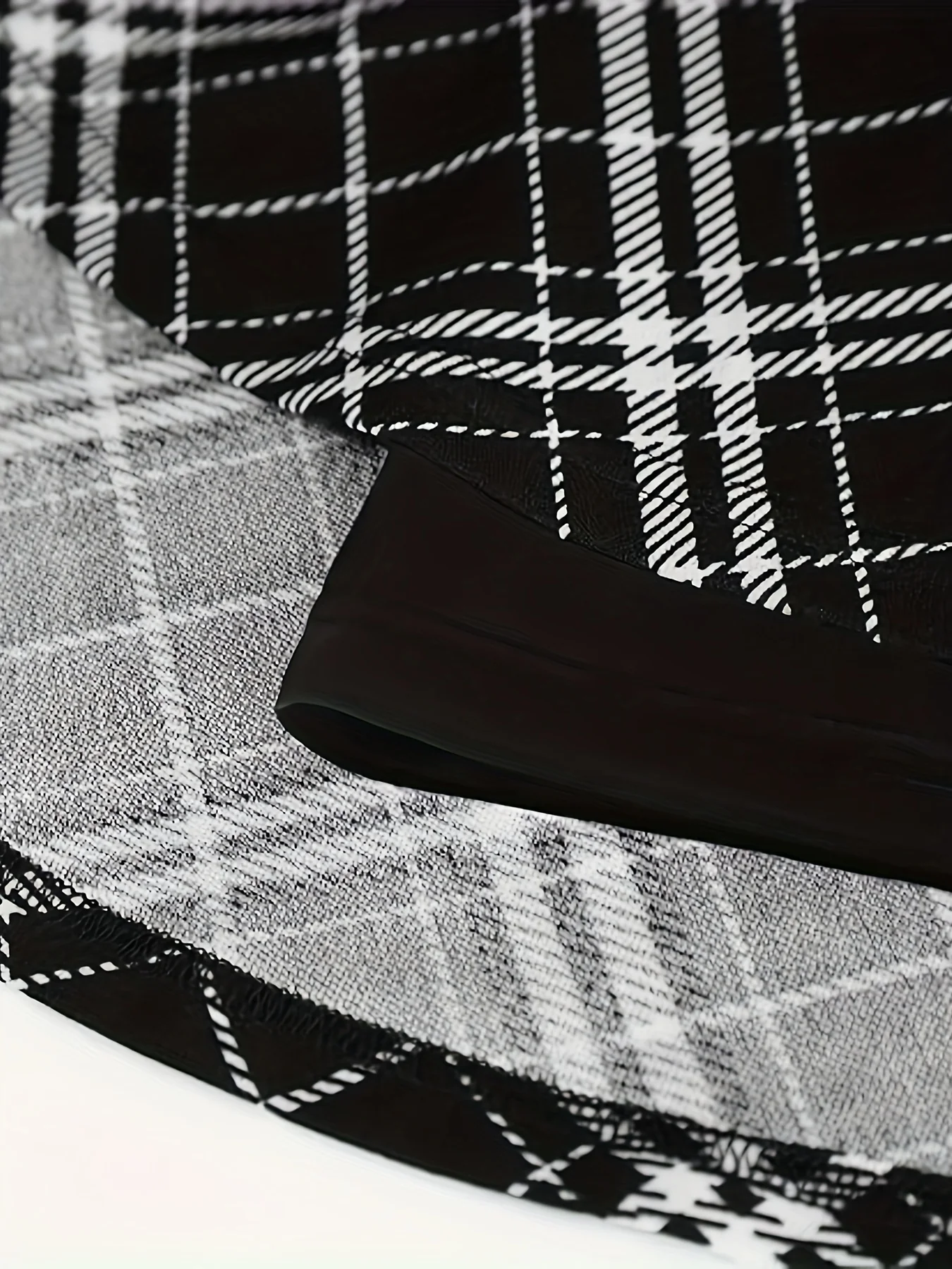 deanwangkt-1 Plaid Print  Elastic Ruched Skirt, Cute Loose Knitting Skirt For Every Day, Women's Clothing - Deanwangkt