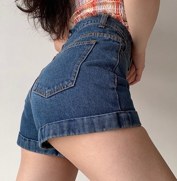 deanwangkt - Classic Retro Denim Shorts - Deanwangkt