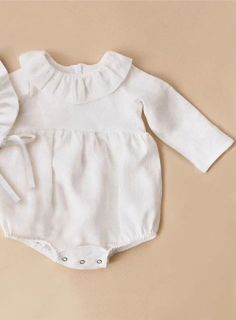 Baby Girl Clothes 0-2T Long Sleeve Romper Jumpsuits One-piece New Fashion 100% Organic Cotton Newborn Baby Girl Rompers - Deanwangkt