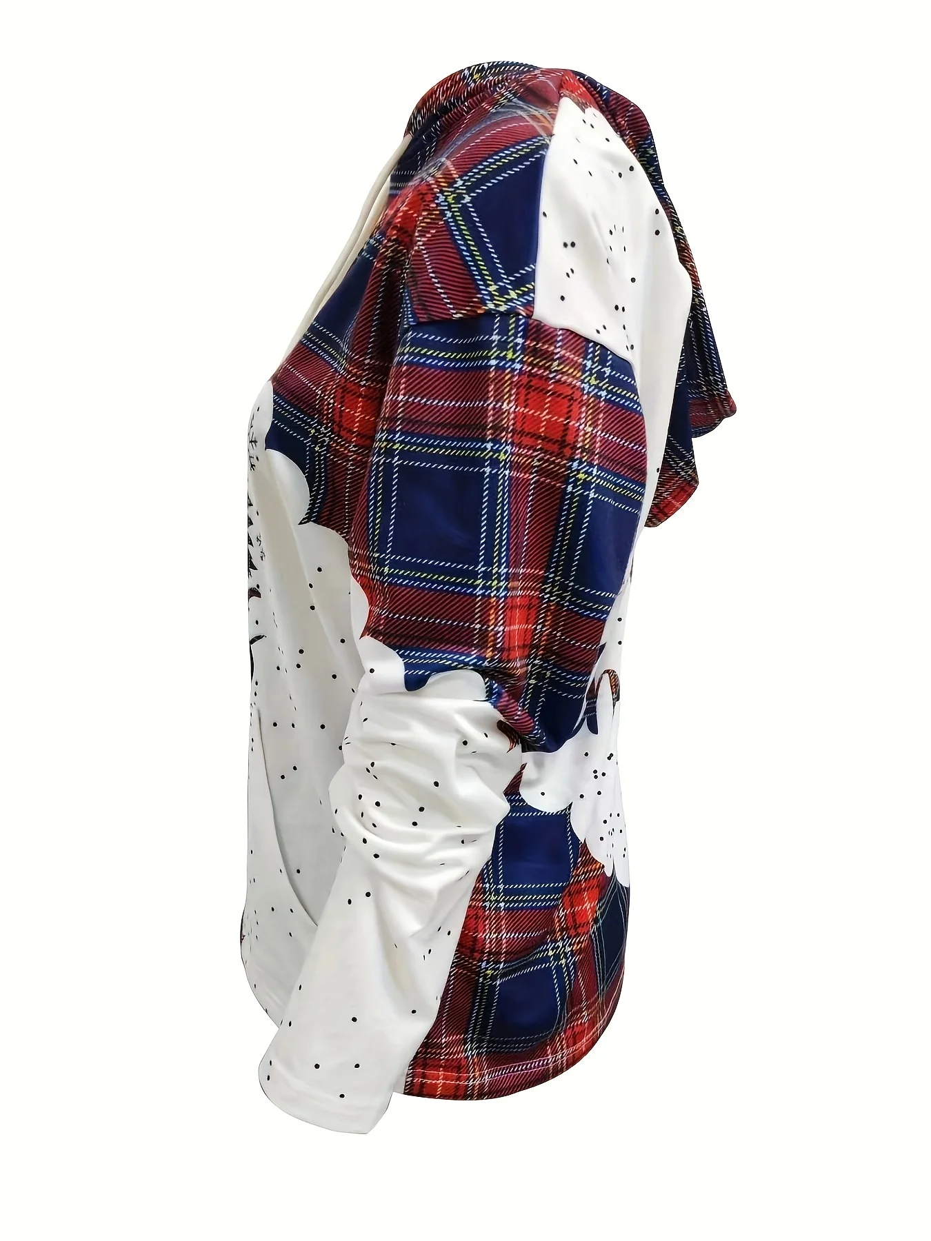 Christmas Tree & Letter Print Drawstring Hoodie, Casual Long Sleeve Kangaroo Pocket Hoodie Sweatshirt, Women's Clothing - Deanwangkt