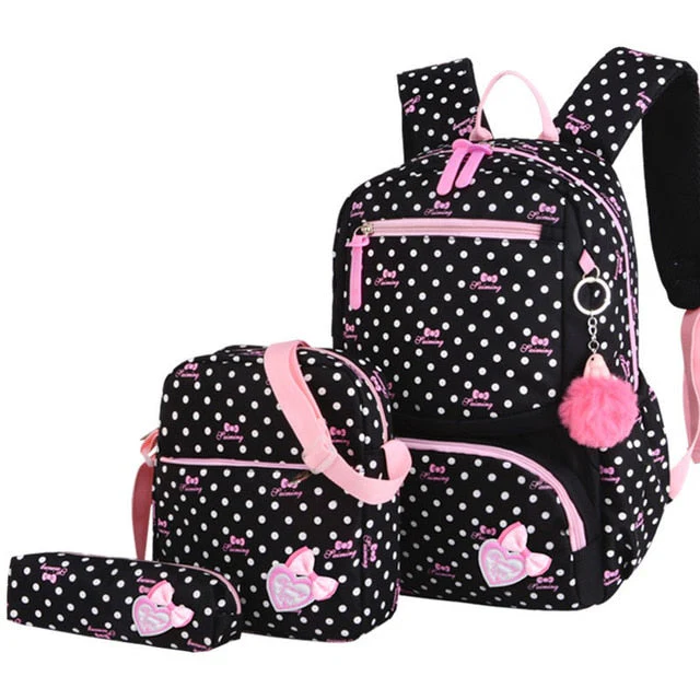 deanwangkt 3pcs/set Printing School Bags Backpacks Schoolbag Fashion Kids Lovely Backpack For Children Girls School bag Student Mochila sac - Deanwangkt