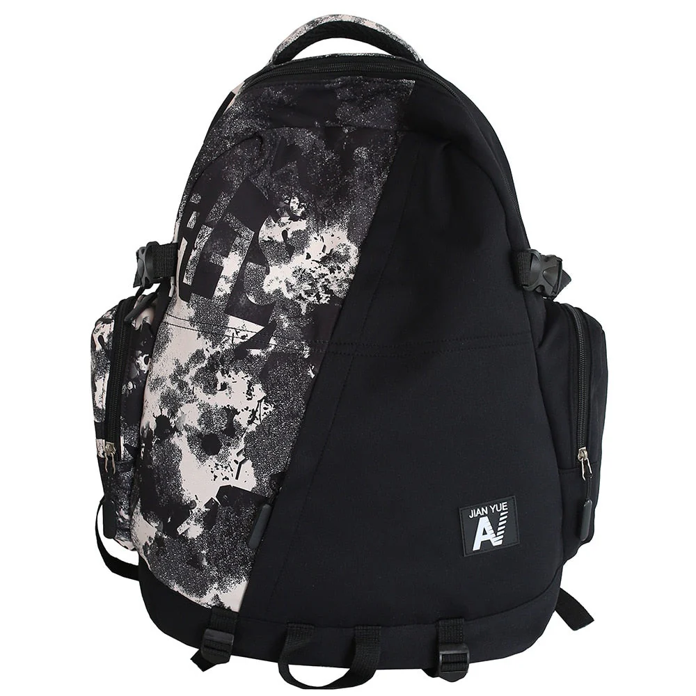 deanwangkt High Capacity Men Graffiti Backpack Camouflage Laptop Book Boy School Bag Female Fashion Women Cool Student Backpack Male Travel - Deanwangkt