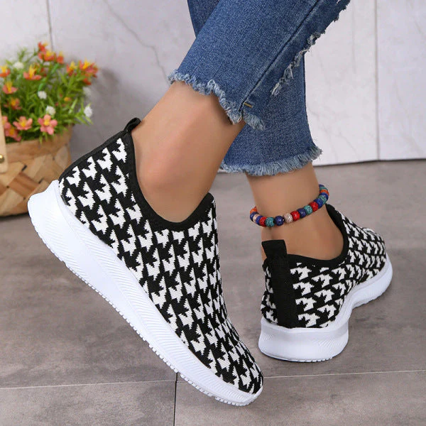 deanwangkt - Red Casual Patchwork Round Comfortable Shoes - Deanwangkt