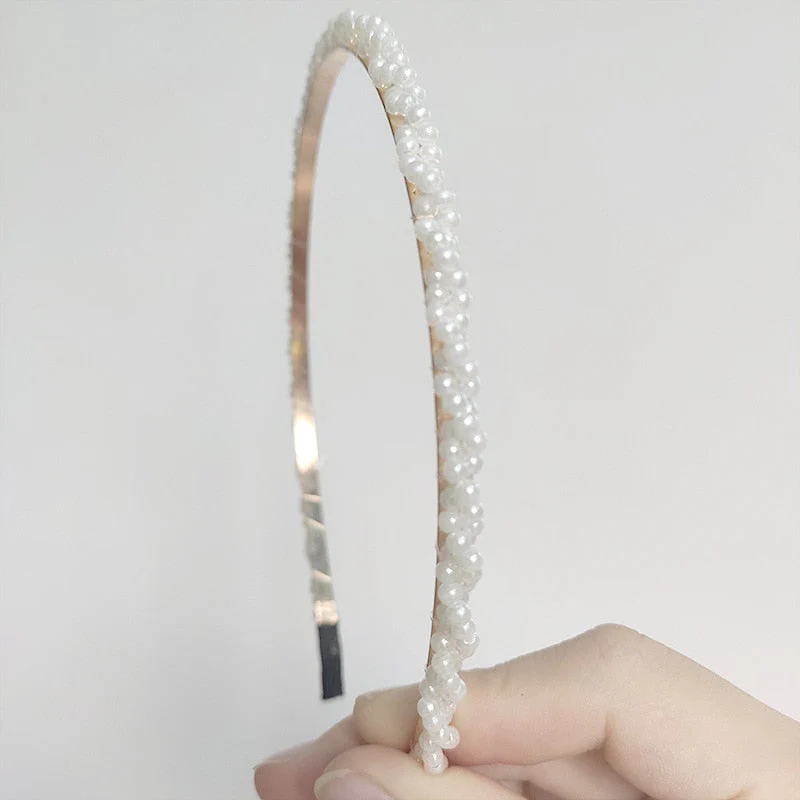 deanwangkt Hairbands New Luxury Big Pearl Bezel Women Girls Bow Sunflower Female Hair Hoops Hair Accessories Fashion Jewelry Headband - Deanwangkt