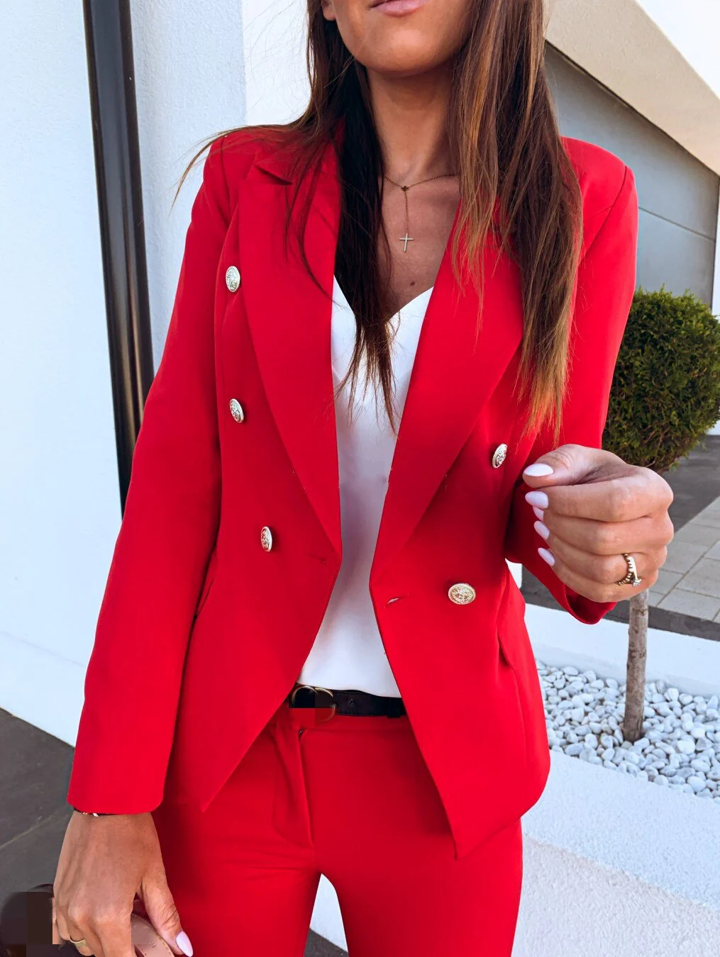 deanwangkt  Spring White Blazer Women's Coat Fashion Woman Jacket Female Coats Autumn Formal Elegant Office Lady Outerwear Clothing - Deanwangkt