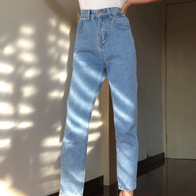 deanwangkt - Classic Tapered Mom Jeans ~ HANDMADE - Deanwangkt