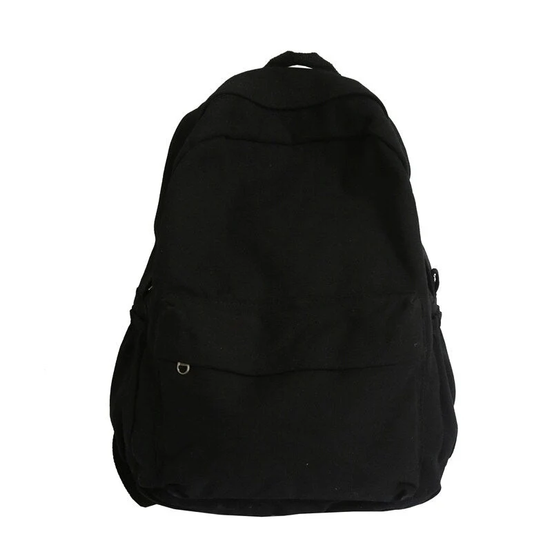 Canvas Casual Women's Backpack NEW Women Travel Fashion High Capacity Men Rucksack Solid Color Backpack Boy Student SchoolBag - Deanwangkt