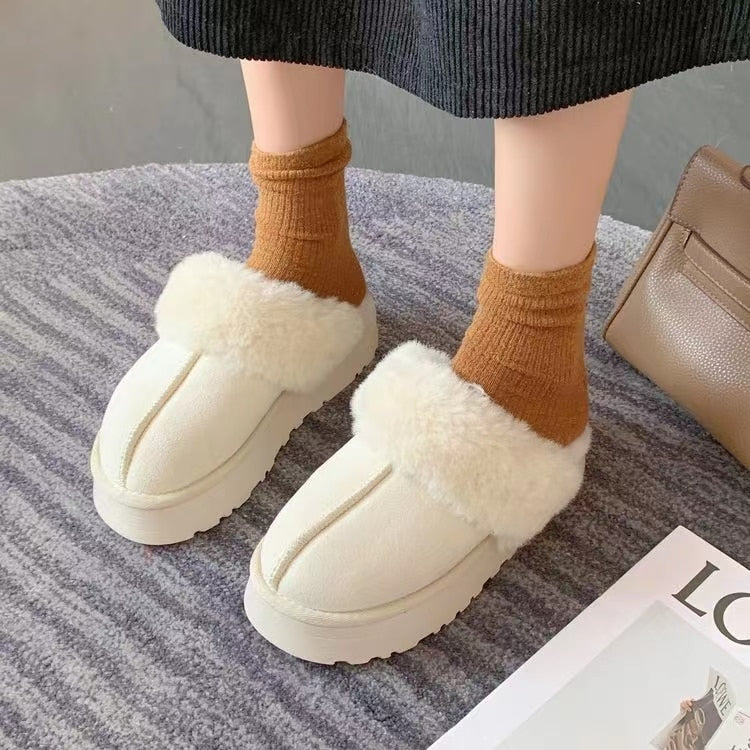 deanwangkt Snow Boots Slippers Women Soft Women Shoes Waterproof Boots Ladies New Ankle Boots Flat  Winter Shoes Women - Deanwangkt