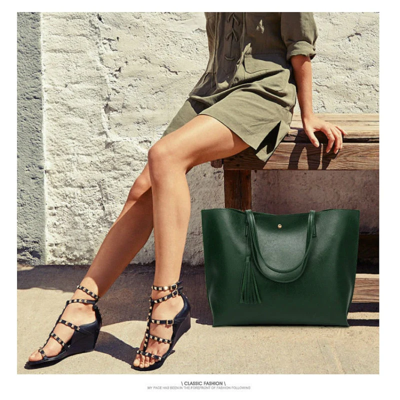 deanwangkt  Big Women's PU Handbags Bucket Shoulder Bag Large Capacity Ladies Shopping Bag Luxury Handbags Ladies Bag Designer Bags - Deanwangkt