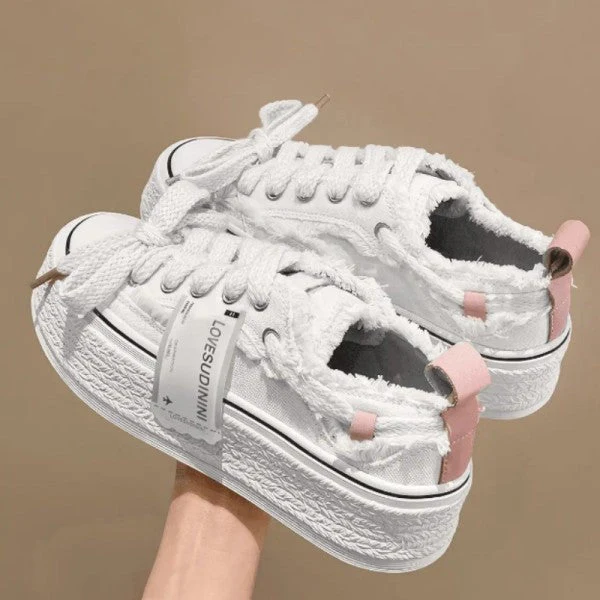 deanwangkt - Pink Casual Patchwork Frenulum Contrast Round Comfortable Out Door Shoes - Deanwangkt