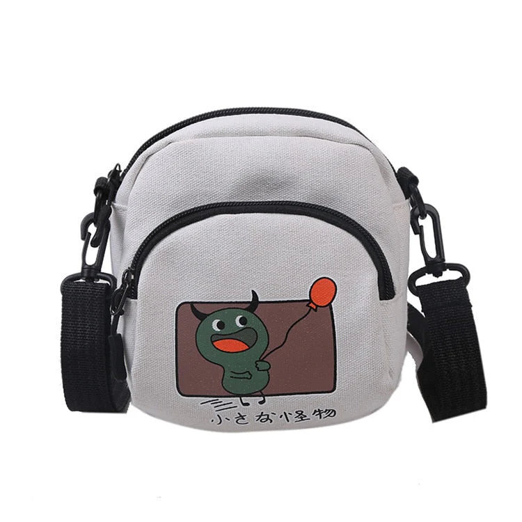 deanwangkt Casual Small Bags Womens Cartoon Print Crossbody Bag Girls Little Shoulder Bag For Women Bolso Mujer Student Purses Bags - Deanwangkt