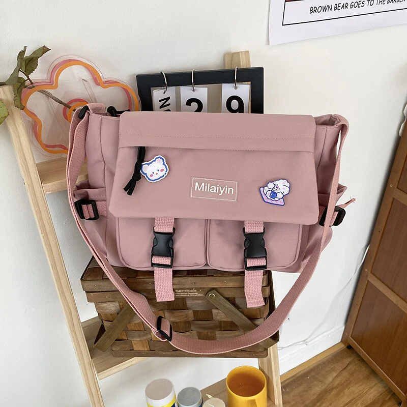 deanwangkt  New Student Fashion Bag Women Nylon Bag Crossbody Bags For Women Multipockets Messenger Bag Book Bags School Bags Shoulder Bag - Deanwangkt