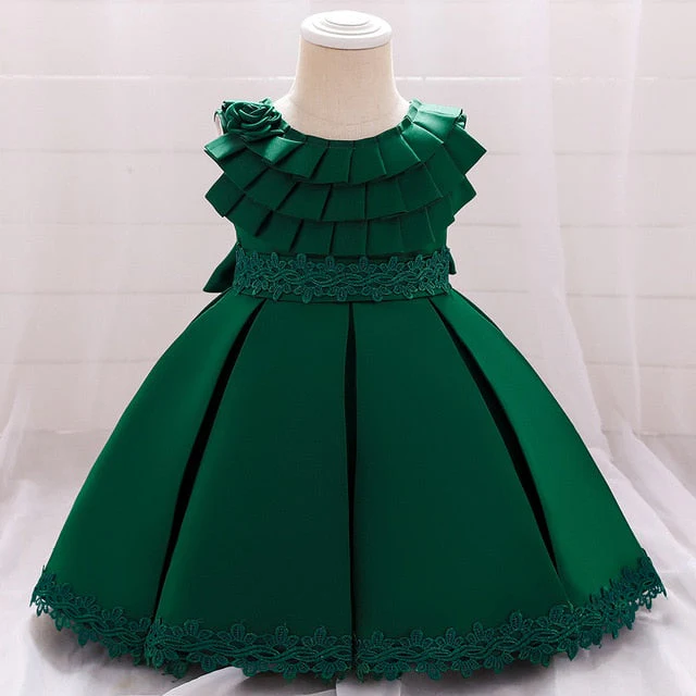 Infant Baby Girl Dresses Girl Ball Gown Tutu Princess Dress Sequin Bow Baby Girl Dress 1st Birthday Wedding Party Dress - Deanwangkt
