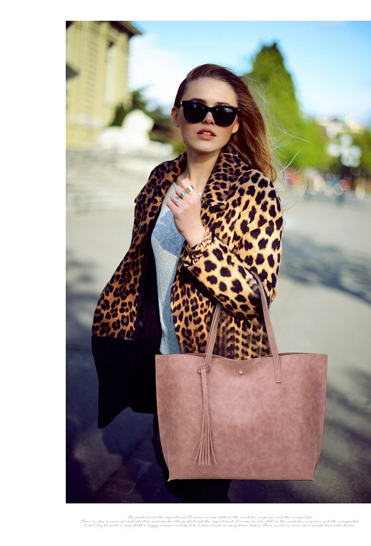 deanwangkt  Big Women's PU Handbags Bucket Shoulder Bag Large Capacity Ladies Shopping Bag Luxury Handbags Ladies Bag Designer Bags - Deanwangkt