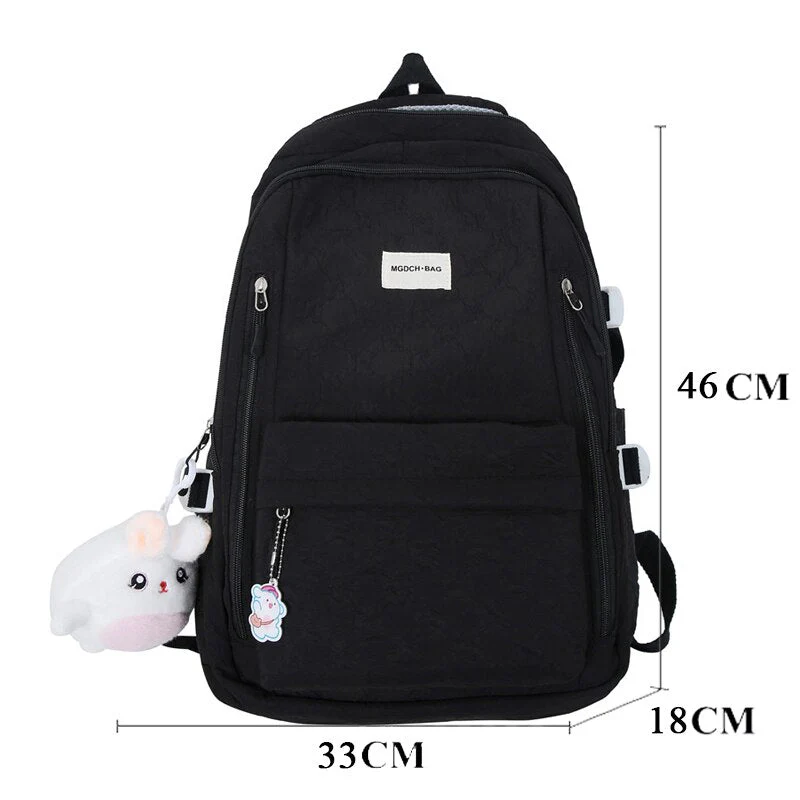 BACK TO SCHOOL  Waterproof Male Backpack Fashion High-capacity Travel Mochila Men High School Bookbag Girls Rucksack Laptop Bagpack - Deanwangkt