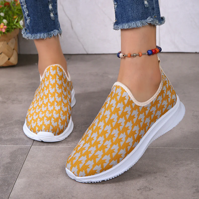 deanwangkt - Red Casual Patchwork Round Comfortable Shoes - Deanwangkt