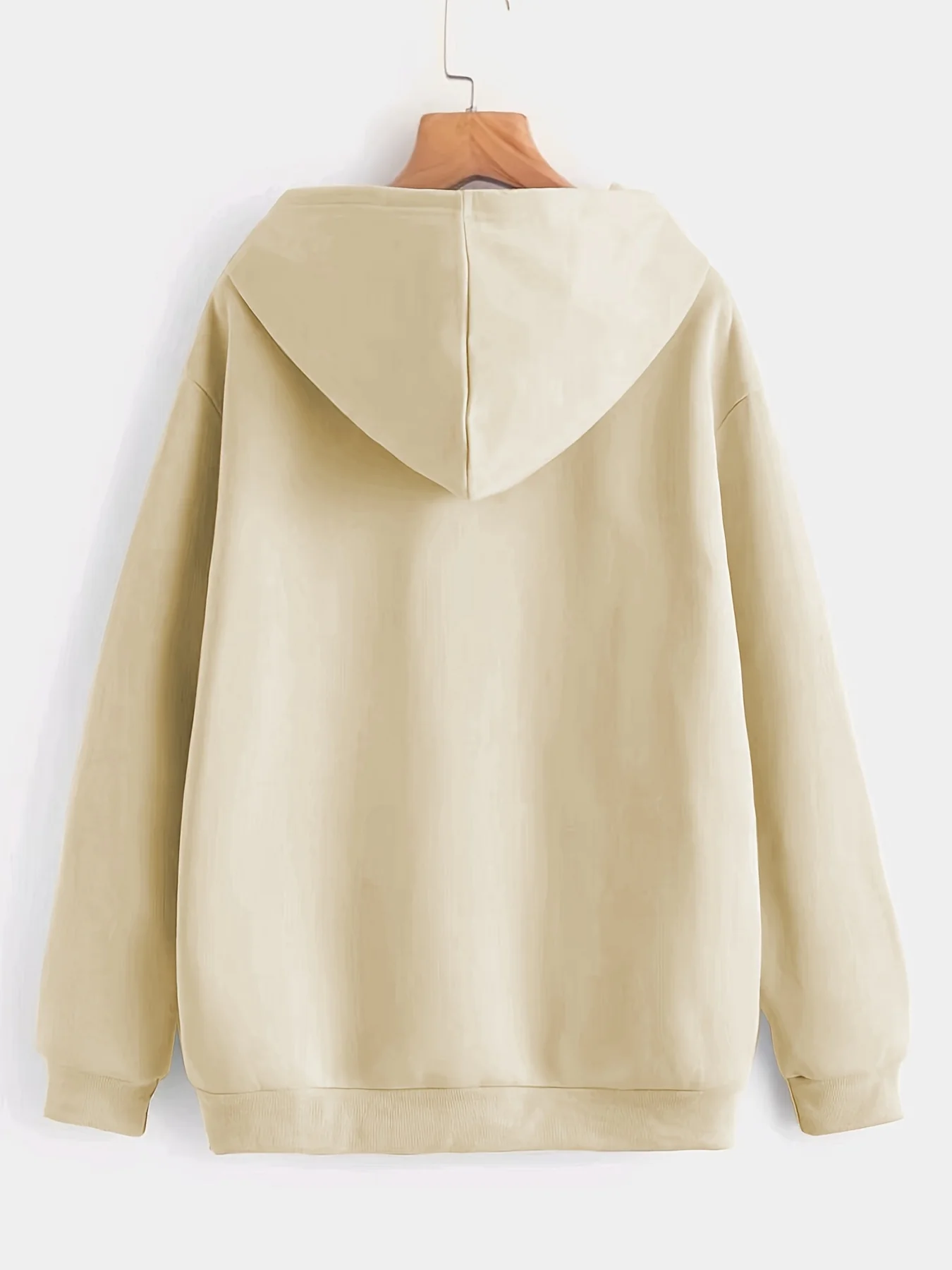 Letter Graphic Casual Hooded Sweatshirt, Drawstring Kangaroo Pockets Long Sleeves Sporty Hoodies, Women's Activewear - Deanwangkt