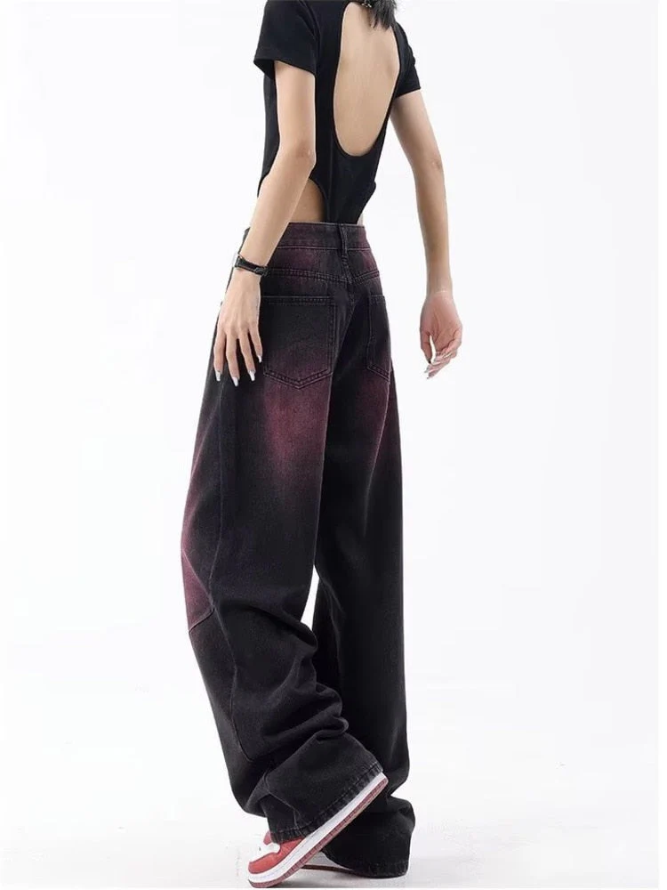 deanwangkt Autumn Jeans Women's Fashion Literary Trend Loose Washed Youth Fashion High Street Harajuku Women's Jeans - Deanwangkt