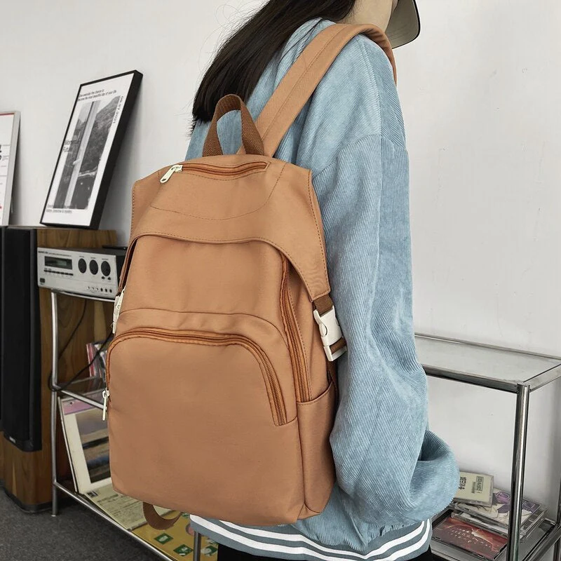 BACK TO COLLEGE   Fashion Men Backpack Waterproof Nylon Rucksack for College Boys Student Bookbag Lovers School Bag Black Travel Mochila - Deanwangkt