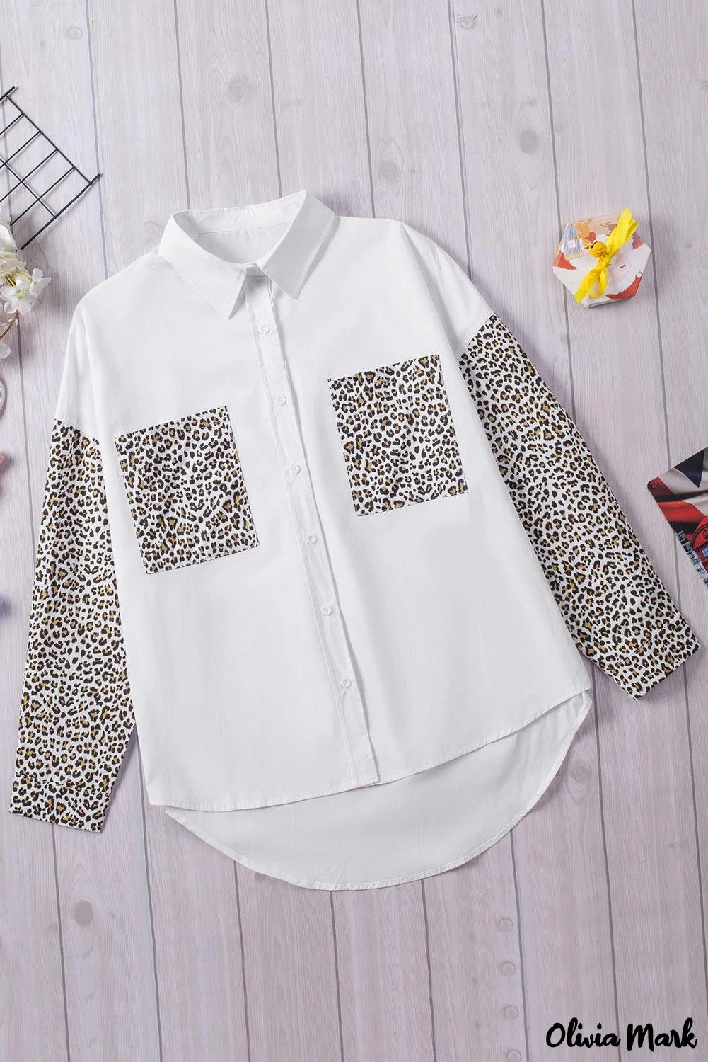 Deanwangkt - Patchwork Drop Shoulder Long Sleeve Shirt - Deanwangkt