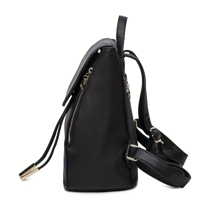 Classic Flap Backpack Purse, Anti-Theft Preppy School Bag, Women's All-Match Travel Daypack - Deanwangkt