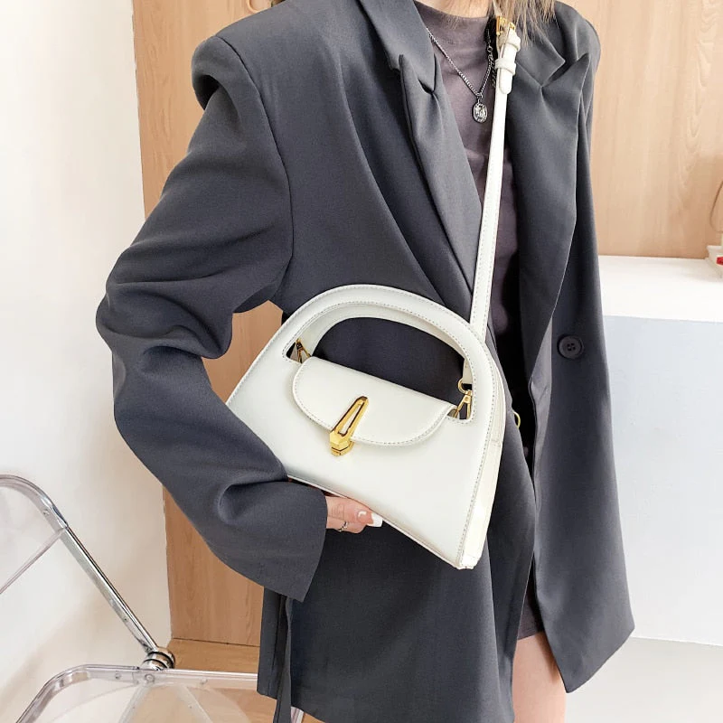 Back To College Deanwangkt Small PU Leather Crossbody Sling Bag Summer Trendy Women's Designer Handbag Cute Tote Luxury Shoulder Bags Short Handle - Deanwangkt
