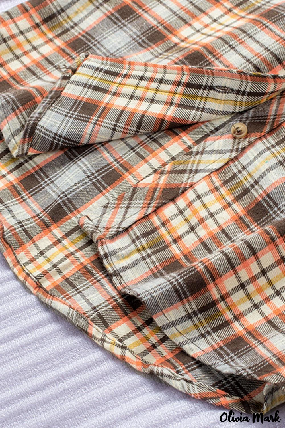 Deanwangkt - Plaid Button-Up Long Sleeve Shirt - Deanwangkt