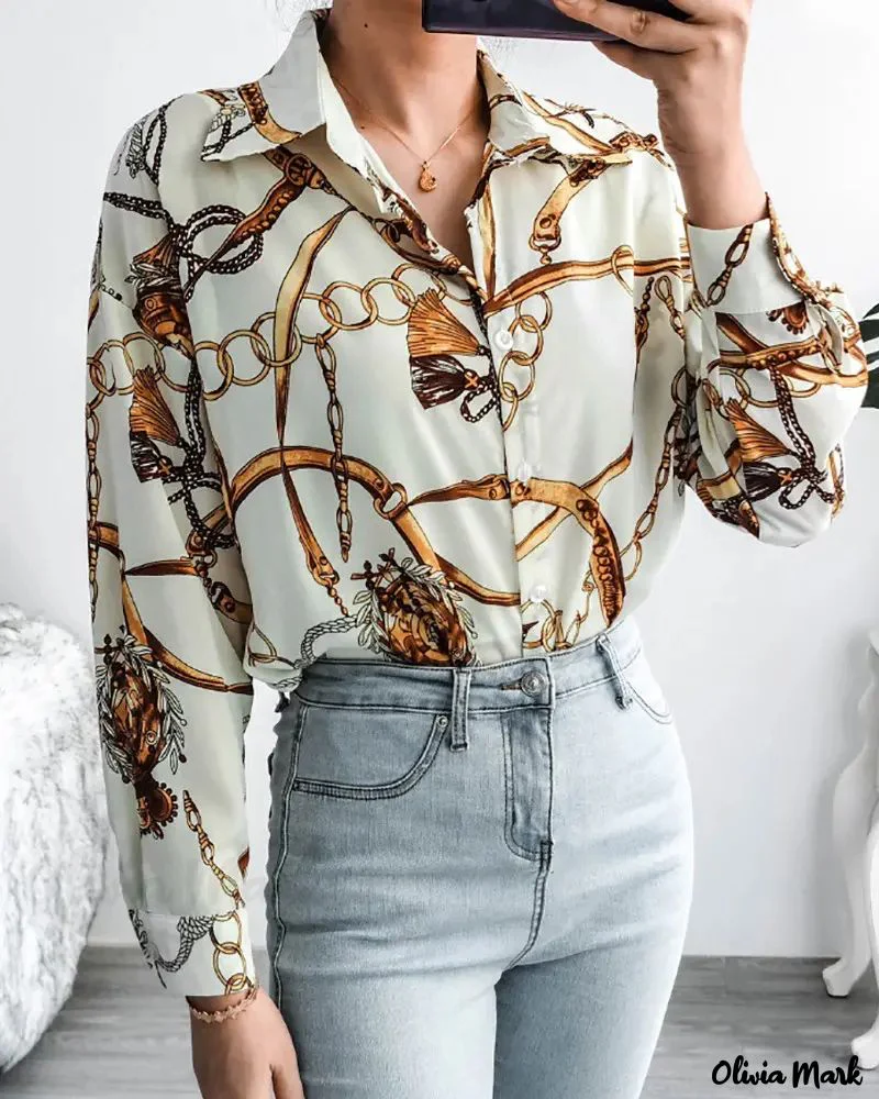 Deanwangkt - Scarf Print Long Sleeve Top - Deanwangkt