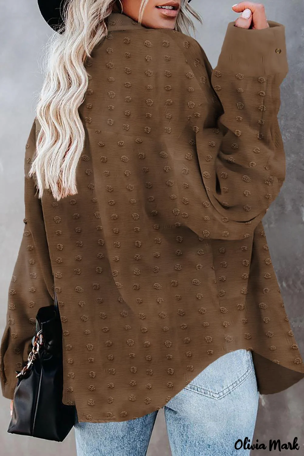 Deanwangkt - Green Polka Dot Long Sleeve Button Pocket Shirt - Deanwangkt