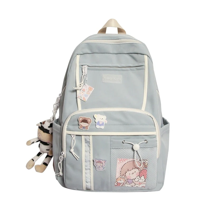 Back to school backpack Schoolbag Female Korean High Student Japanese Deanwangkt  High-Capacity Middle And Junior High Backpack - Deanwangkt