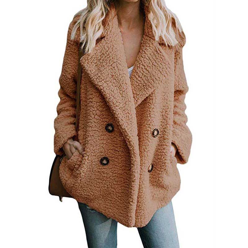 Christmas Gift Deanwangkt Autumn Winter Teddy Coat Women Faux Fur Coat Female Oversized Teddy Jacket Ladies Outerwear Overcoat Thick Warm Plush Coats - Deanwangkt