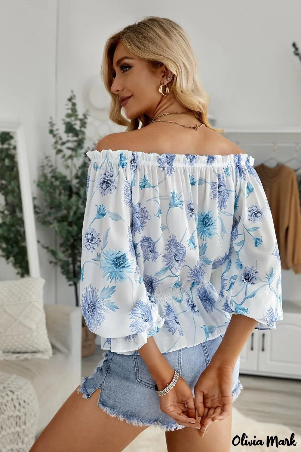 Deanwangkt - Floral off-the-shoulder blouse - Deanwangkt