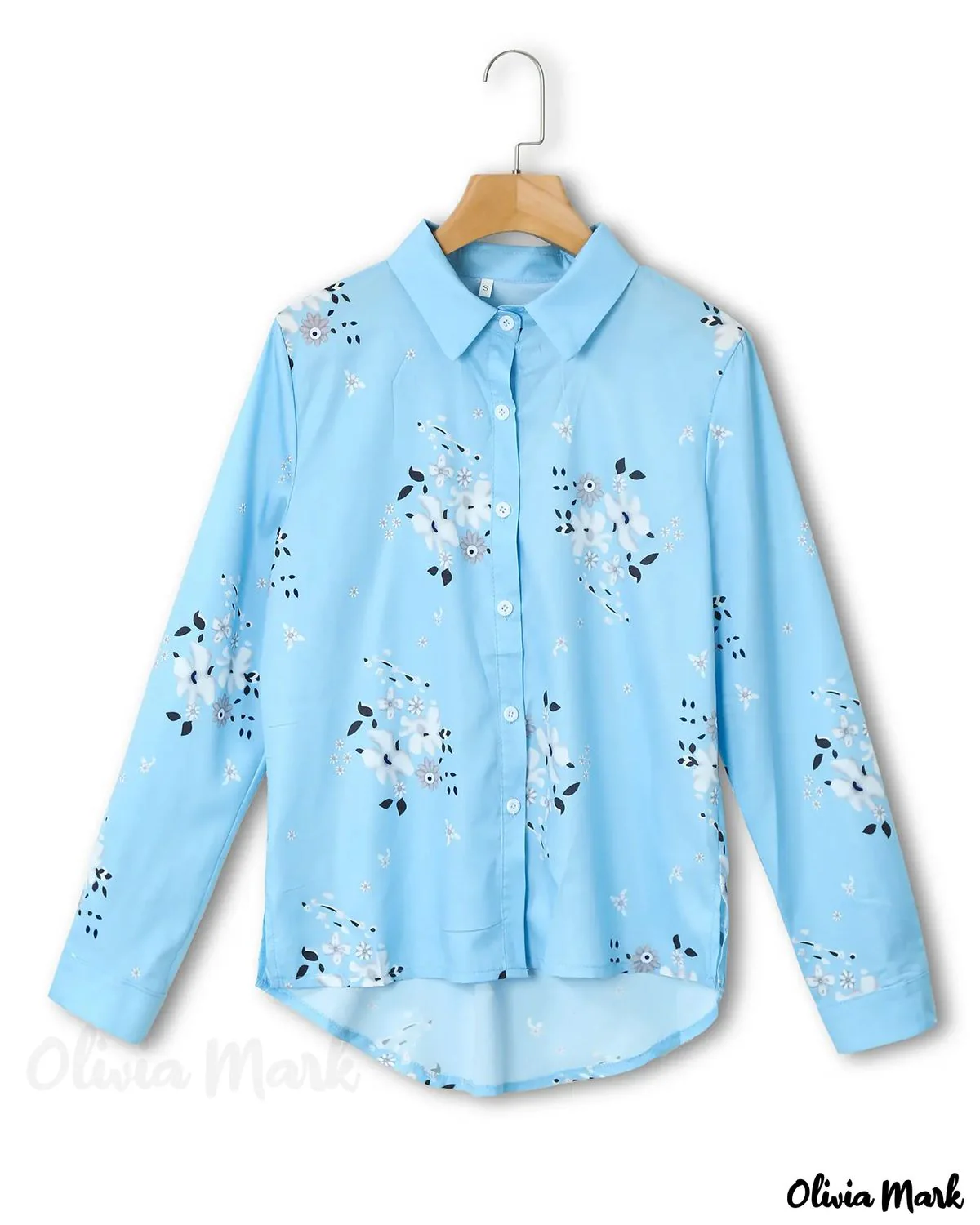 Deanwangkt - Floral Print Long Sleeve Casual Shirt - Deanwangkt