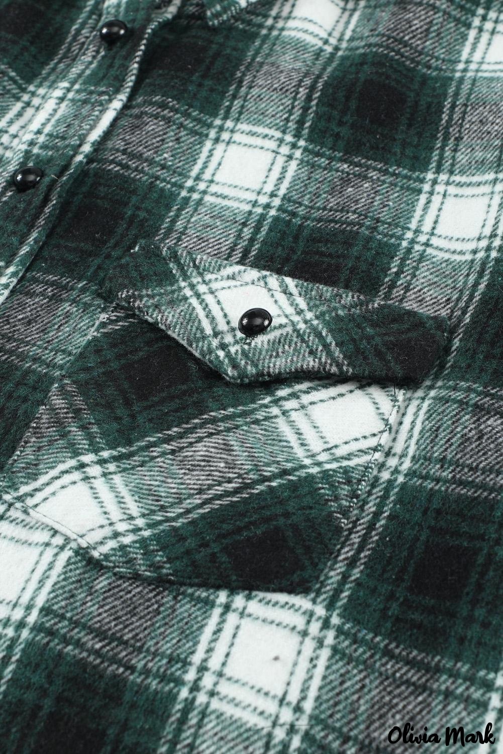 Deanwangkt - Black checked jacket with pockets and buttons - Deanwangkt