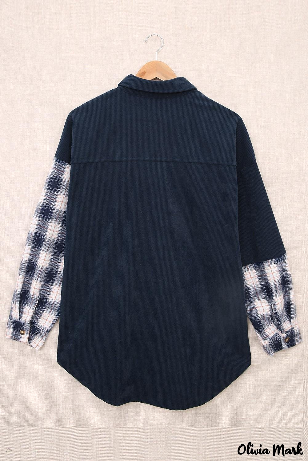 Deanwangkt - Oversized button-up shirt in checked corduroy - Deanwangkt