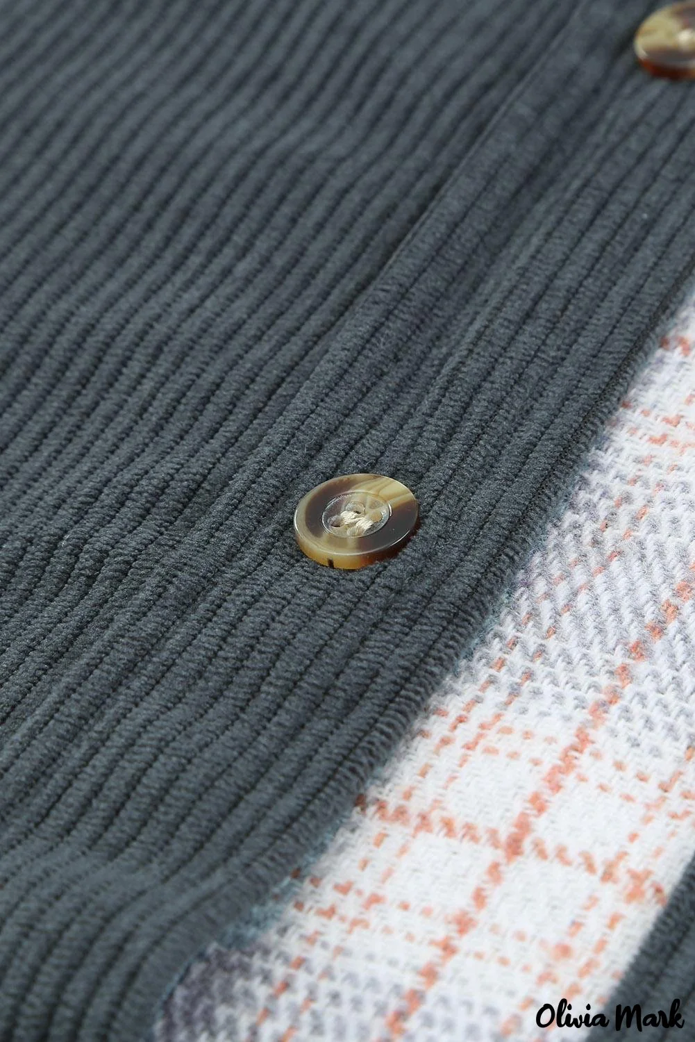 Deanwangkt - Oversized button-up shirt in checked corduroy - Deanwangkt