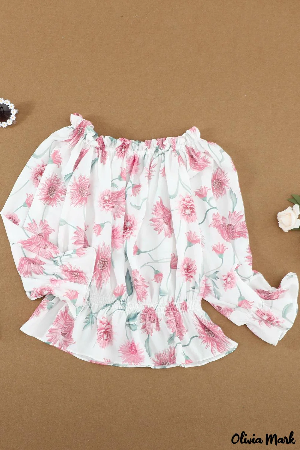 Deanwangkt - Floral off-the-shoulder blouse - Deanwangkt