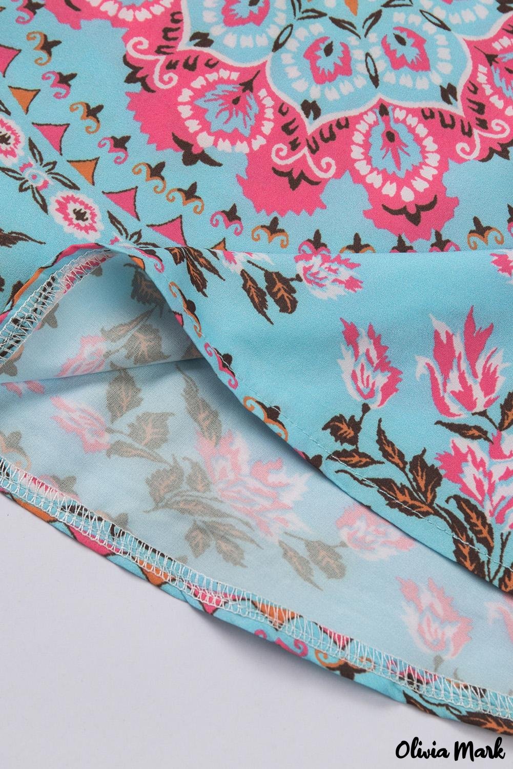 Deanwangkt - Multicolor Peasant Blouse With Floral Print - Deanwangkt