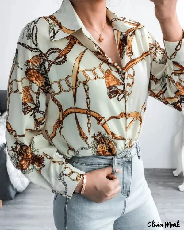 Deanwangkt - Scarf Print Long Sleeve Top - Deanwangkt