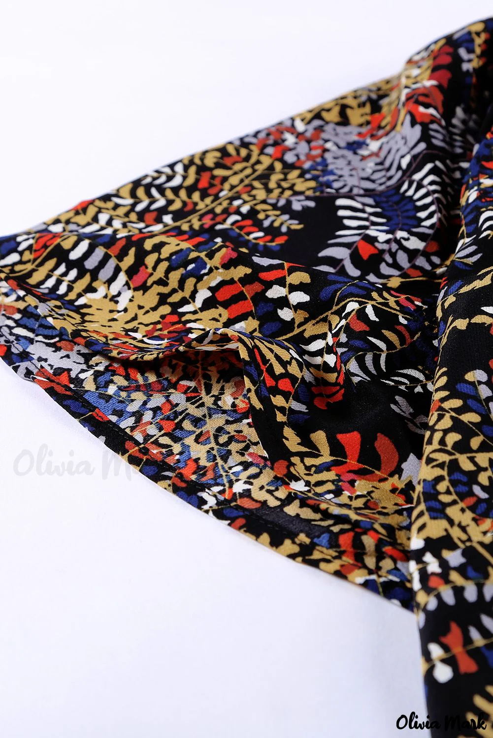 Deanwangkt - Fancy multicolored ruffled blouse with V-neck and short sleeves - Deanwangkt