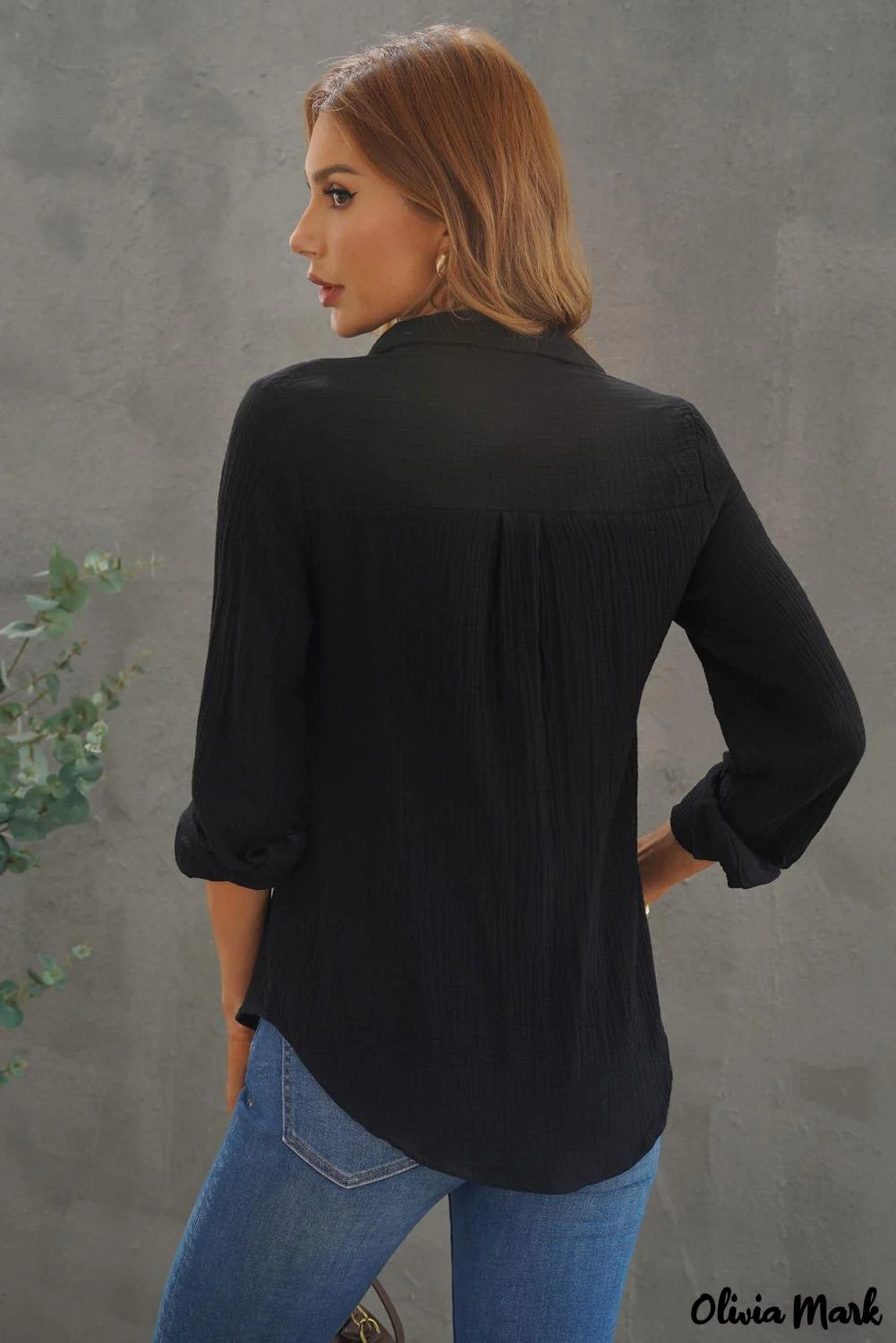 Deanwangkt - White Ruffle Crinkle Long Sleeve Shirt - Deanwangkt