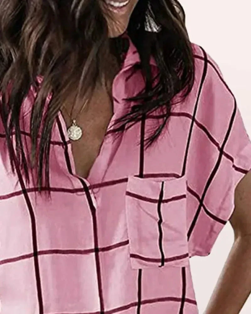 Deanwangkt - Relaxed Plaid Pocket Top - Deanwangkt