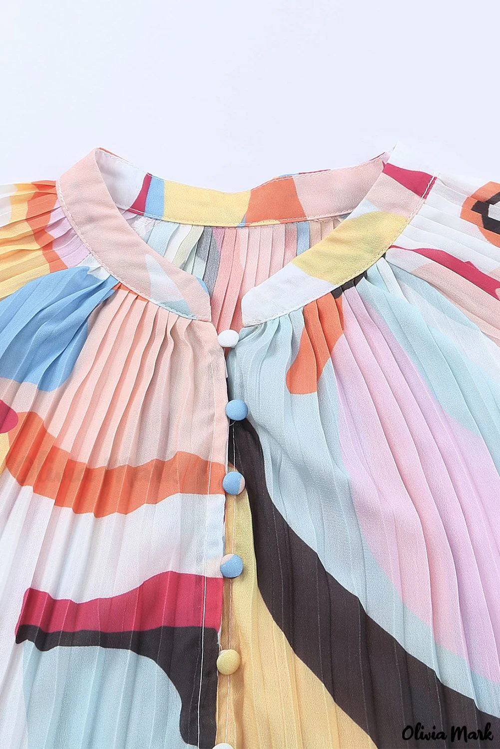 Deanwangkt - Multicolor Crinkle Long Sleeve Tropical Fish Skin Shirt - Deanwangkt