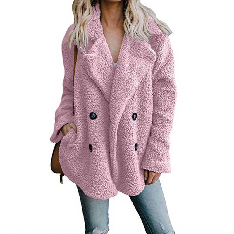 Christmas Gift Deanwangkt Autumn Winter Teddy Coat Women Faux Fur Coat Female Oversized Teddy Jacket Ladies Outerwear Overcoat Thick Warm Plush Coats - Deanwangkt