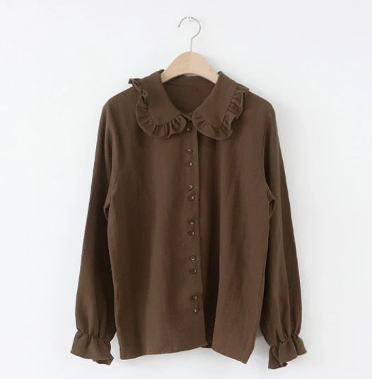 Christmas Gift Autumn  white shirt Summer femme Casual loose Women Long sleeve Girls Blouse New Women Blouses Tops Loose Female Blusas - Deanwangkt