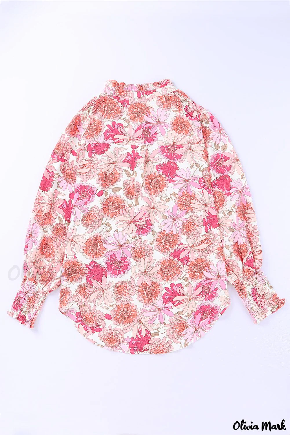 Deanwangkt - Pink floral blouse with balloon sleeves - Deanwangkt