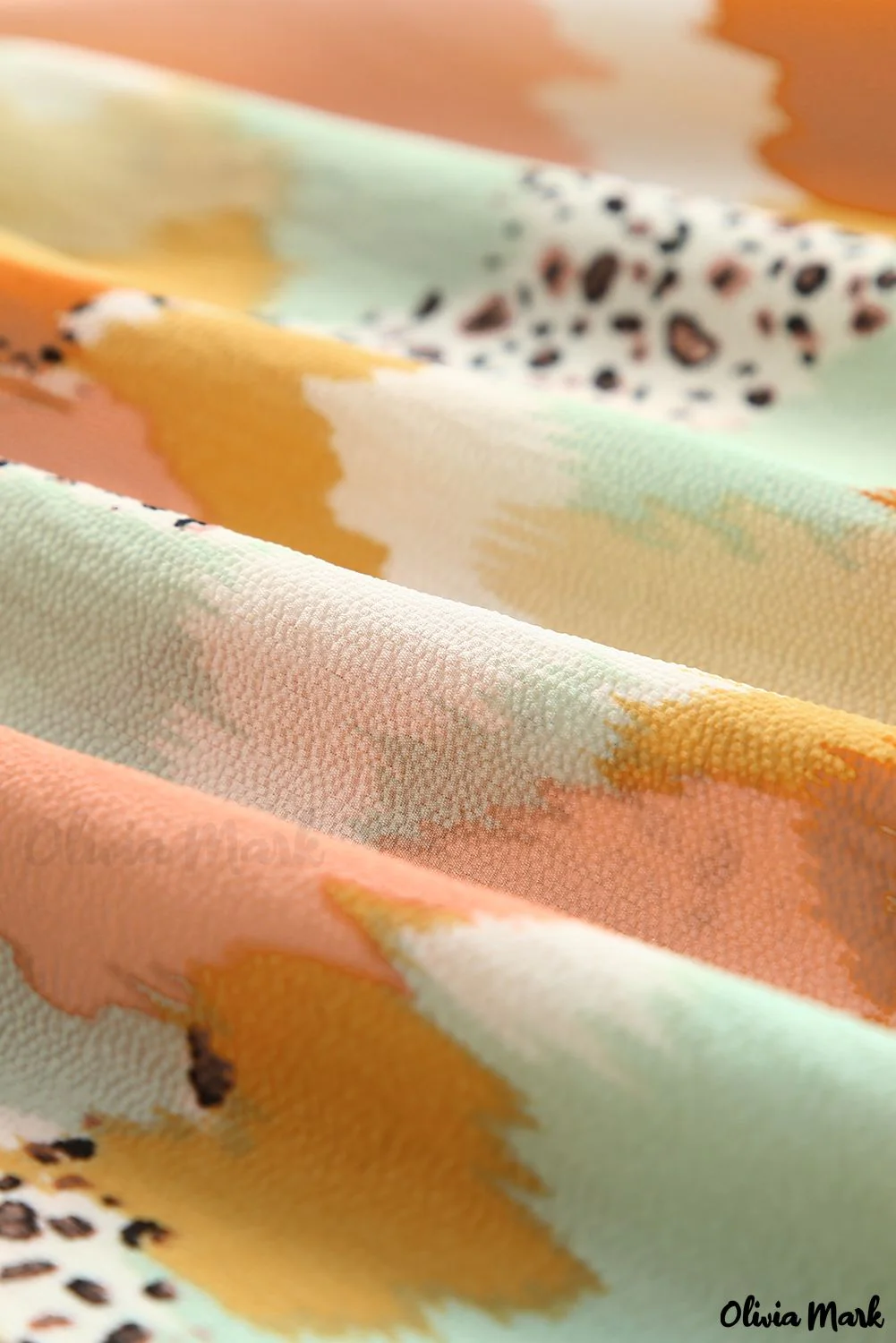 Deanwangkt - Multicolor Abstract Print Long Sleeve Blouse - Deanwangkt