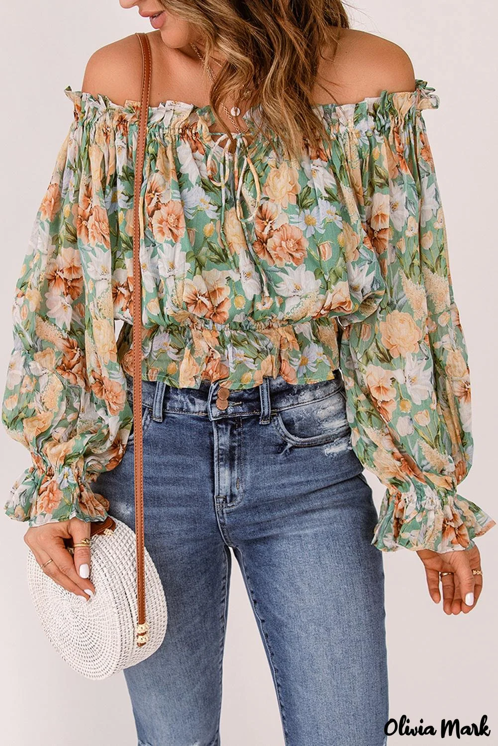 Deanwangkt - Floral off-the-shoulder blouse - Deanwangkt